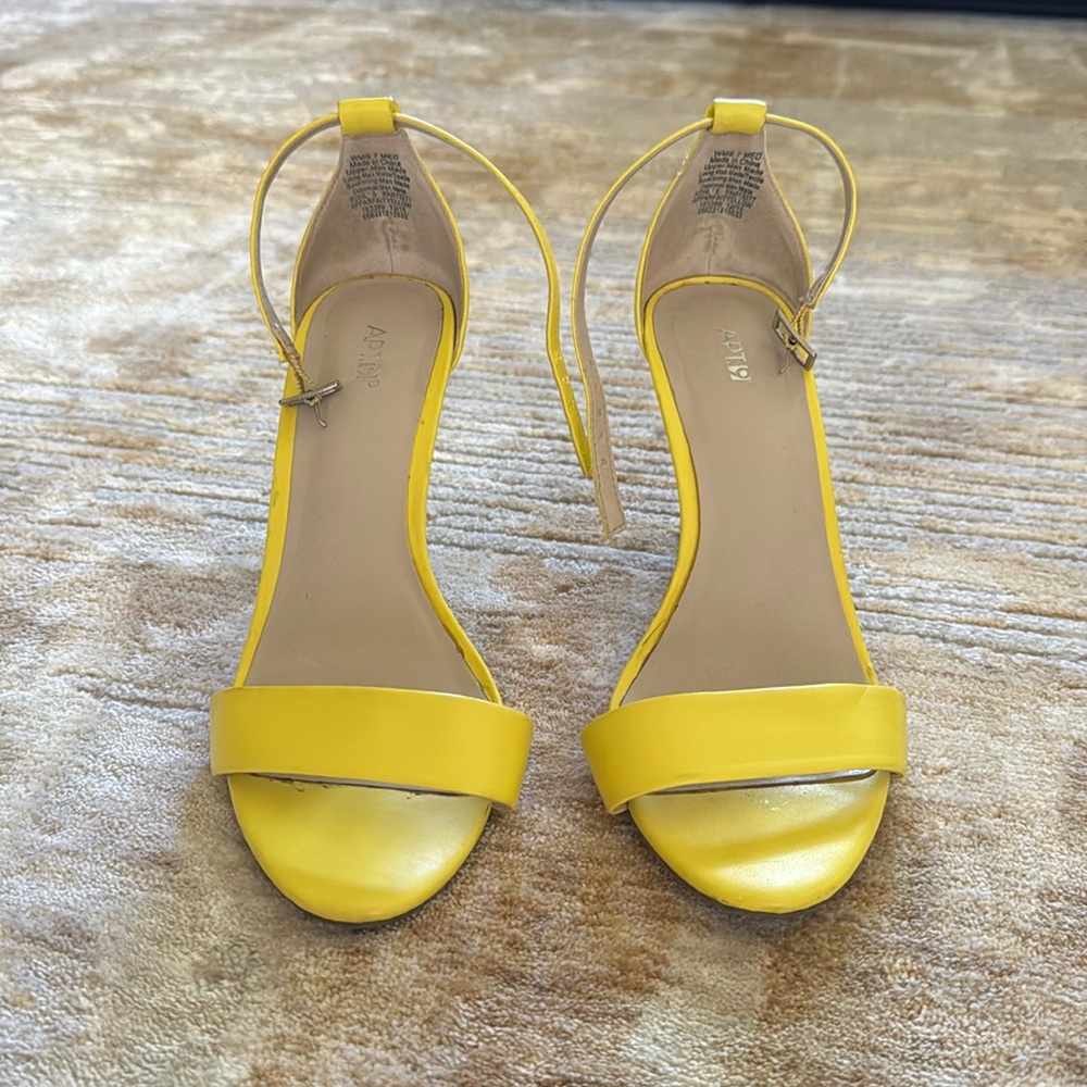 Fun Neon Yellow Heels